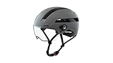 ALPINA SOHO VISOR - Hochwertiger, Leichter & Individuell Anpassbarer Fahrradhelm Mit Visier Für Erwachsene, coffee-grey matt, 55-59 cm