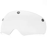 FUNWICT Magnetische Fahrradhelm Visier Austauschbare Brille Schutzbrille mit 6 Farben, Kompatibel nur mit FW008/FW001 Fahrradhelmen (Kristall)