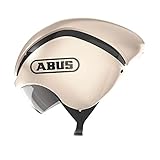 ABUS Zeitfahrhelm GameChanger TT - Aerodynamischer Fahrradhelm mit optimalen Ventilationseigenschaften für Damen und Herren - Gold, Größe M​
