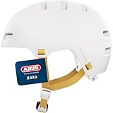 ABUS Fahrradhelm XOXO - Cityhelm im Skater-Look - Helm für Skateboard, Fahrrad, Scooter - mit optimiertem Kinnpolster - für Jugendliche und Erwachsene - Größe S, Weiß