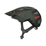 ABUS MTB-Helm MoDrop - robuster Fahrradhelm mit guter Belüftung für Mountainbiker - individuelle Passform - für Damen und Herren - Grün Matt, L