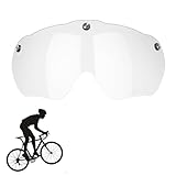 Magnetische Fahrradhelmbrille,Fahrradhelm Abnehmbare Brille,Fahrradhelm mit Visier Magnetische,Fahrradhelm Objektiv Compatible with Fahrrad-,Magnetische Fahrradhelm Visier,Austauschbare Brille
