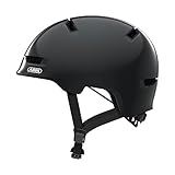 ABUS Kinderhelm Scraper 3.0 Kid - Robuster Fahrradhelm mit Hartschale - zum Biken, Skateboarden & Longboarden - für Jungs und Mädchen - Grau Glänzend, Größe S (51-55 cm)