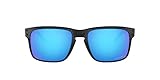 Oakley Herren Holbrook 9102f5 Sonnenbrille, EYEWEAR, Mehrfarbig (Polished Black), 57 EU