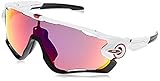 Oakley Unisex-Erwachsene Jawbreaker Sonnenbrille, Weiß (Blanco Brillo), One Size
