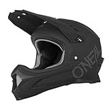 O'NEAL | Mountainbike-Helm | MTB Downhill | Nach Sicherheitsnorm EN1078, Ventilationsöffnungen für Luftstrom & Kühlung, ABS Außenschale | SONUS Helmet SOLID | Erwachsene | Schwarz | Größe M