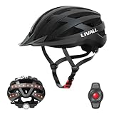 LIVALL Smart Fahrradhelm mit LED Rücklicht und Blinker, Bluetooth Fahrradhelm mit drahtloser Fernbedienung, SOS-Warnung und eingebautem Mikrofon und Lautsprecher, Herren und Damen, Schwarz