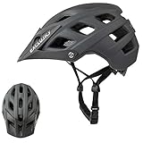 Fahrradhelm Damen, Exclusky Fahrradhelm Herren mit Visier MTB Helm Ultraleicht Windschutz Helm Retro-Helm für Trekking Rennrad Trail Helm