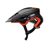 ABUS Mountainbike-Helm MonTrailer - Robuster Fahrradhelm für den Geländeeinsatz - Unisex - Orange/Schwarz, Größe M
