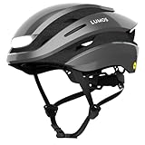 Lumos Ultra Smart-Helm | Fahrradhelm | Vorder- und Rücklicht (LED) | Blinker | Bremslichter | Bluetooth-Verbindung | Erwachsene: Herren, Damen (Ash Grey, Größe: S) MIPS