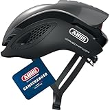 ABUS Rennradhelm GameChanger - Aerodynamischer Fahrradhelm mit optimalen Ventilationseigenschaften für Damen und Herren - Dunkelgrau, Größe M
