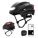 Lumos Ultra Smart-Helm | Fahrradhelm | Vorder- und Rücklicht (LED) | Blinker | Bremslichter | Bluetooth-Verbindung | Erwachsene: Herren, Damen (Charcoal Black, Größe: M-L)