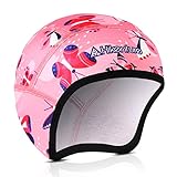 HIKENTURE Fahrrad Mütze Winter Kinder [8 Farben], Fahrradmütze unter Helm, Wintermütze Unterhelm-Mütze Fahrradhelm Kinder, Helm-Unterziehmütze Reithelm Skihelm, Ohrenwärmer, Fahrrad Ski Zubehör-12