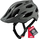 ALPINA Carapax 2.0 - Leichter, Stabiler & Komfortabler Fahrradhelm, mit Fliegennetz & Antibakteriellen Polstern, Für Erwachsene, Coffee-Grey matt, 52-57 cm