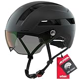 Alpina Unisex-Erwachsene SOHO Visor V Fahrradhelm, Black matt, 55-59