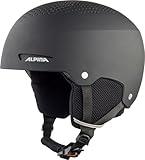 ALPINA ZUPO - sicherer, stoßabsorbierender, belüfteter & schlagfester Skihelm für Kinder - Black matt - M (51-55 cm)
