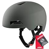 Alpina HAARLEM - Robuster, Individuell Anpassbarer & Leichter Urban Fahrradhelm Für Erwachsene, Coffee-Grey matt, 52-57 cm