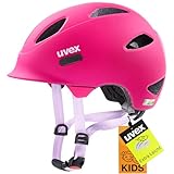 uvex OYO - Leichter Fahrradhelm für Kinder - intergierter Seitenschutz - erweiterbar mit LED-Licht - Berry - Purple matt - 50-54 cm