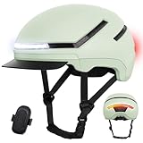 Shinmax Fahrradhelm Damen Herren mit Blinker & Licht, Fahrrad Helm Erwachsene mit USB Wiederaufladbare LED-Rücklicht, Radhelm für E-Bike, S-Pedelec, Scooter