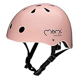 MoMi Mimi Kinderhelm verstellbar, Kopfumfang 47 – 58 cm (1-4 Jahre), stoß- und schlagfester Fahrradhelm für Kinder, 11 Lüftungsöffnungen, Schaumstoffpolsterung, Einstellbarer Kinnriemen