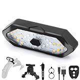 FXINRUIA E Scooter Blinker,LED Scooter Blinker/Rücklicht mit Funkfernbedienung Kompatibel mit MaxG30/Ninebot Serie Blinklicht Outdoor Rücklicht Warnlicht Einstellbare Speziell für roller Zubehör