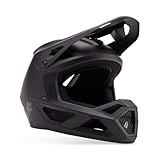 Fox Racing Rampage MT BLK CE/CPSC MTB Helm – leichte ABS-Schale – 360° Belüftung – MIPS – verstellbares Visier – GoPro-Halterung – Goggle-kompatibel – Matte Black, Größe: M