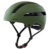 Alpina SOHO - Extrem Robuster, Leichter & Individuell Anpassbarer Urban Fahrradhelm Für Erwachsene, Olive matt, 55-59 cm