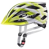 uvex air Wing cc - Leichter Allround-Helm für Damen und Herren - individuelle Größenanpassung - erweiterbar mit LED-Licht - Grey-Lime matt - 52-57 cm