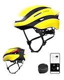 Lumos Ultra Smart-Helm | Fahrradhelm | Vorder- und Rücklicht (LED) | Blinker | Bremslichter | Bluetooth-Verbindung | Erwachsene: Herren, Damen (Raincoat Yellow, Größe: M-L)