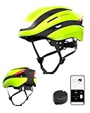 Lumos Ultra Smart-Helm | Fahrradhelm | Vorder- und Rücklicht (LED) | Blinker | Bremslichter | Bluetooth-Verbindung | Erwachsene: Herren, Damen (Electric Lime, Größe: M-L)