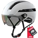 Alpina Unisex-Erwachsene SOHO Visor V Fahrradhelm, White matt, 55-59