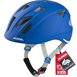 Alpina XIMO L.E. - Leichter, Sicherer & Bruchfester Fahrradhelm Mit Optionalen LED-Licht Für Kinder, Blue matt, 45-49 cm