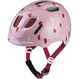 ALPINA Ximo - Leichter, Sicherer & Bruchfester Fahrradhelm, mit optionalen LED-Licht, Für Kinder, Strawberry Gloss, 47-51