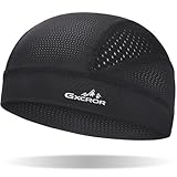 GXCROR Fahrrad Cap, Kühlende Skull Cycling Cap - Atmungsaktive Mesh, UV Sonnenschutz, Unter Helm Tragbar für Männer & Frauen