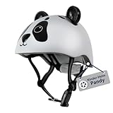 HUDORA Unisex Jugend Kinderhelm Pandy, Gr. 48-52 Helm, weiß-schwarz, 48-52 cm