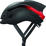 ABUS Rennradhelm GameChanger - Aerodynamischer Fahrradhelm mit optimalen Ventilationseigenschaften für Damen und Herren - Schwarz/Rot, Größe M