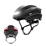 Lumos Ultra Smart-Helm | Fahrradhelm | Vorder- und Rücklicht (LED) | Blinker | Bremslichter | Bluetooth-Verbindung | Erwachsene: Herren, Damen (Charcoal Black, Größe: M-L)