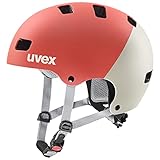 uvex kid 3 cc - robuster Fahrradhelm für Kinder- individuelle Größenanpassung - optimierte Belüftung - grapefruit - sand matt - 55-58 cm