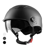 Westt Scooter Helm Fahrradhelm Skaterhelm für Herren und Damen E Scooter Helm E-Bike Helm Roller Helm mit getöntem Sonnenvisier für Jugendliche und Erwachsene