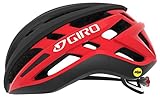 Giro Unisex – Erwachsene Agilis MIPS Fahrradhelm Road, Matte Black/Bright red, M (55-59cm)