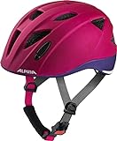 ALPINA XIMO L.E. - Leichter, Sicherer & Bruchfester Fahrradhelm Mit Optionalen LED-Licht Für Kinder, deeprose-violet matt, 45-49 cm