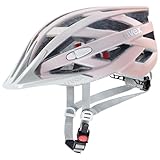 uvex i-vo cc - Leichter Allround-Helm für Damen und Herren - individuelle Größenanpassung - erweiterbar mit LED-Licht - Grey-rosé matt - 52-57 cm