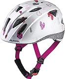 ALPINA XIMO - Leichter, Sicherer & Bruchfester Fahrradhelm Mit Optionalen LED-Licht Für Kinder, white hearts gloss, 45-49 cm