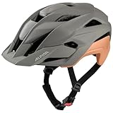 ALPINA KAMLOOP - Individuell Anpassbarer, Leichter & Sicherer Fullface Fahrradhelm mit Kinnbügel, für Erwachsene, Moon-Grey-Peach matt, S (51-55 cm)