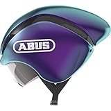 ABUS Zeitfahrhelm GameChanger TT - Aerodynamischer Fahrradhelm mit optimalen Ventilationseigenschaften für Damen und Herren - Lila, Größe M