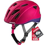 Alpina Mädchen, Fahrradhelm, Deeprose-Violet Matt, 47-51 cm