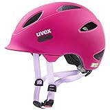 uvex oyo - leichter Fahrradhelm für Kinder - individuelle Größenanpassung - erweiterbar mit LED-Licht - berry - purple matt - 45-50 cm