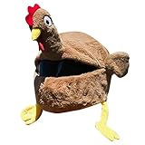 Huamengyuan Plüsch Motorradhelm Überzug - Lustige Türkei Cartoon Helm Mütze und Hut Abdeckung für die Meisten Integralhelme