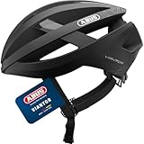 ABUS Rennradhelm Viantor - Sportlicher Fahrradhelm für Einsteiger - für Damen und Herren - Schwarz Matt, Größe S