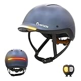 Life Fahrradhelm, Scooter, mit starker Beleuchtung vorne und hinten, Blinkfunktion, Einheitsgröße (Deep Blue)